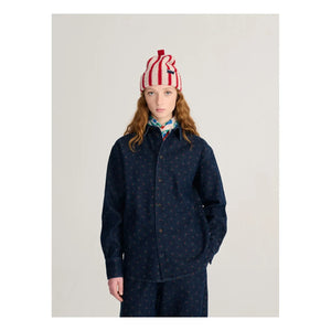 Bobo Choses - Camisa de algodón orgánico Swamp Whirl | Azul marino