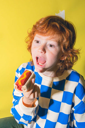 Eat My Socks - Calcetines de perrito caliente para niños