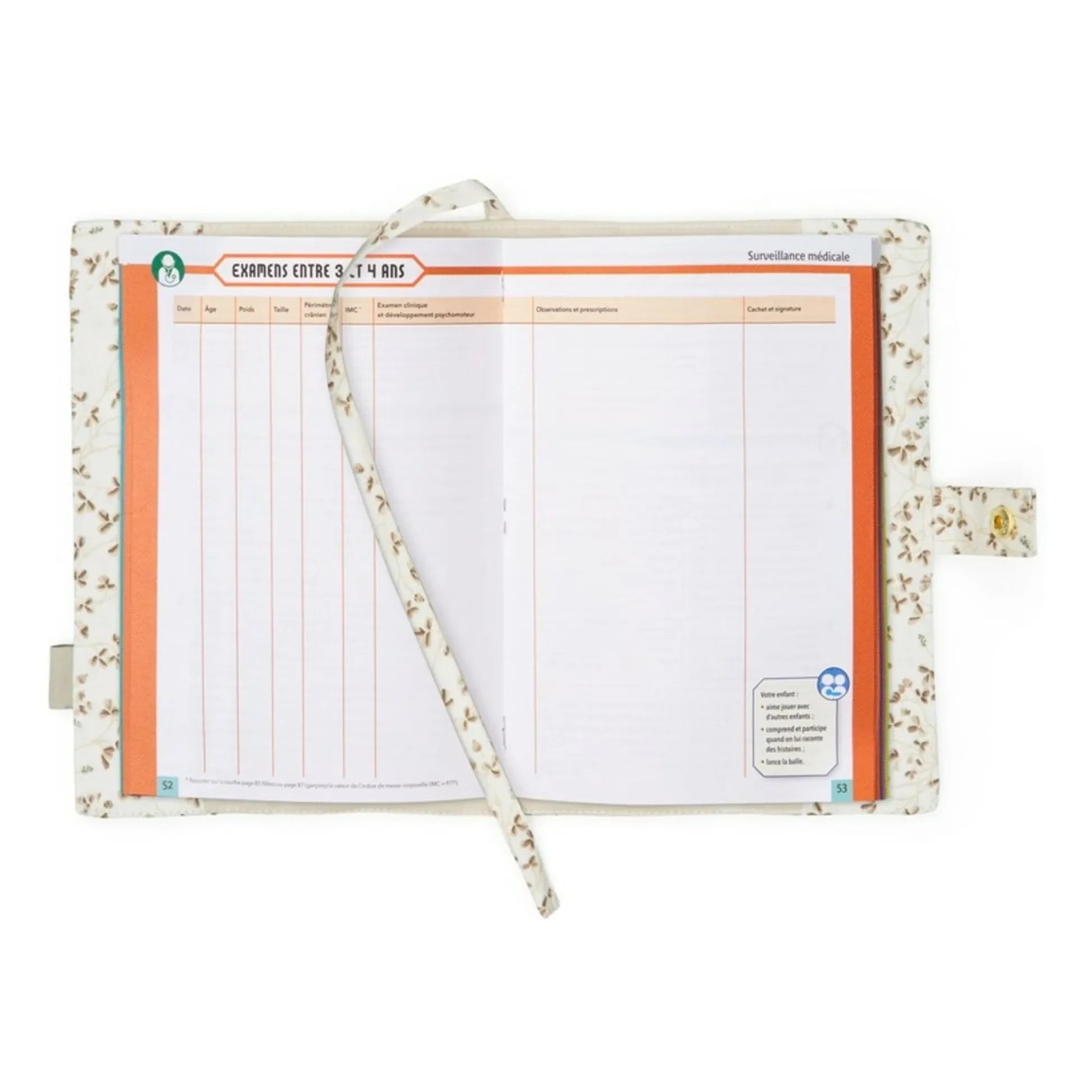 Cam Cam - Funda para cartilla de salud Ivy | Marrón