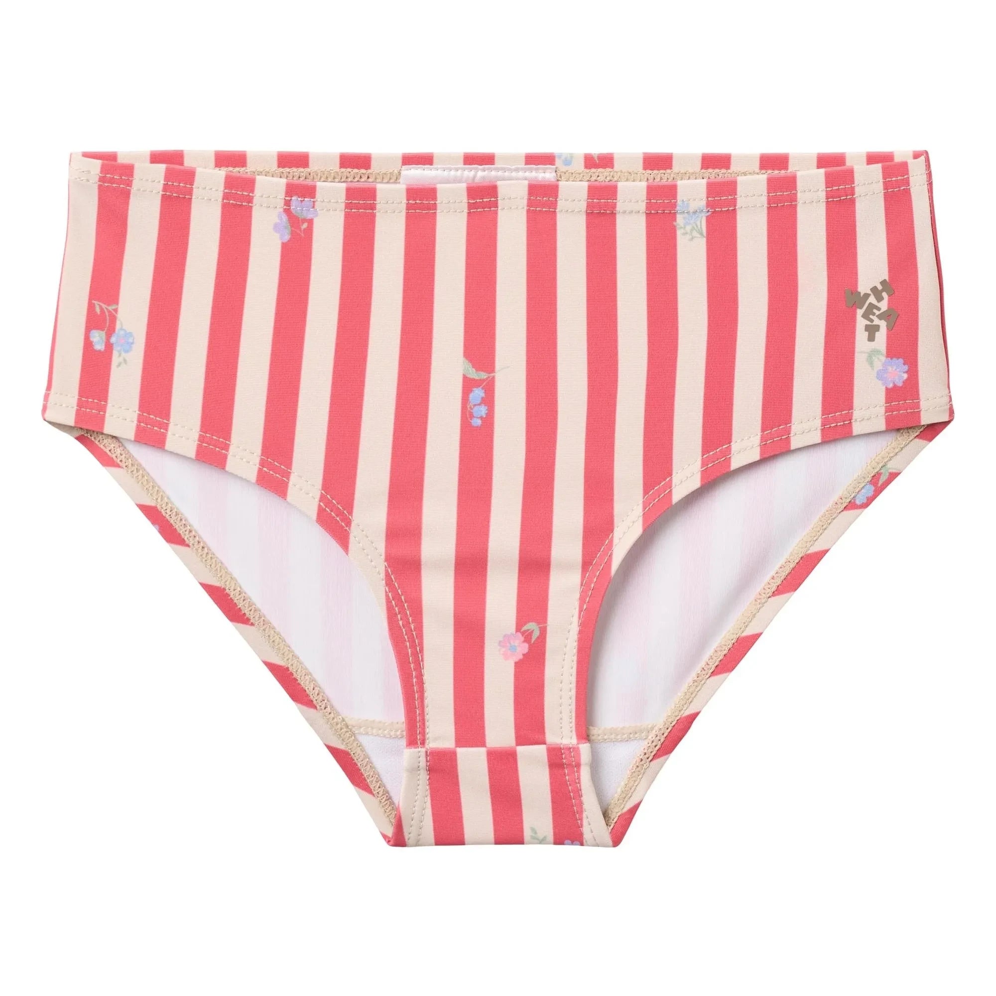 Trigo - Bañador Carla de Fibras Recicladas con Rayas | Rojo