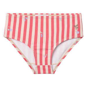 Trigo - Bañador Carla de Fibras Recicladas con Rayas | Rojo