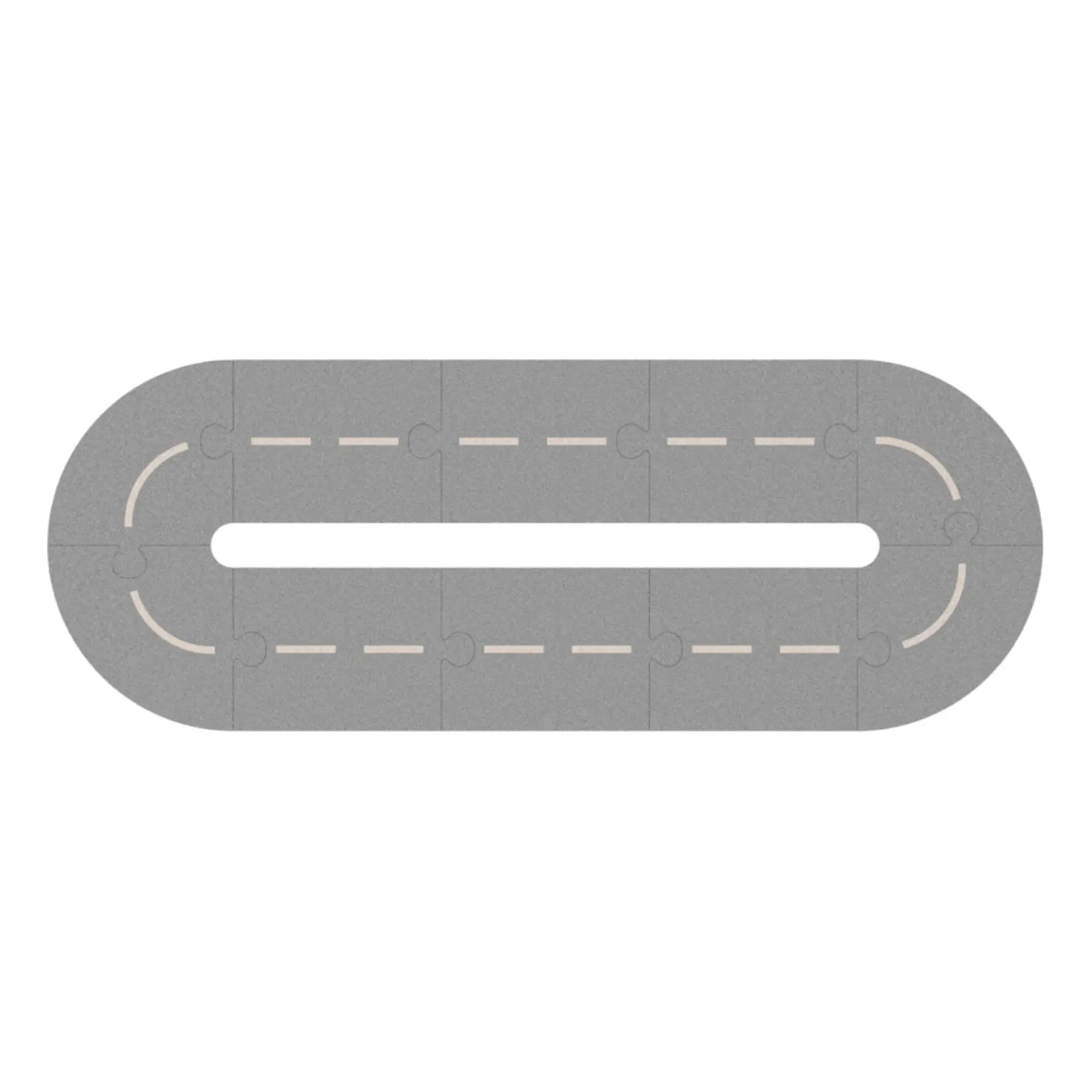 Liewood - Puzle de carretera - Set de 10 | Gris ceniza/Arena