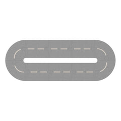 Liewood - Puzle de carretera - Set de 10 | Gris ceniza/Arena