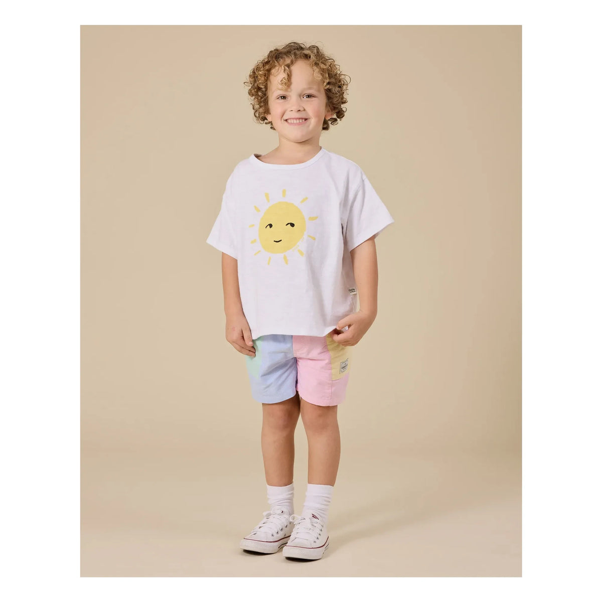 Goldie + Ace - Exclusive Goldie+Ace x Smallable - Camiseta Oversize Soleil | Blanco