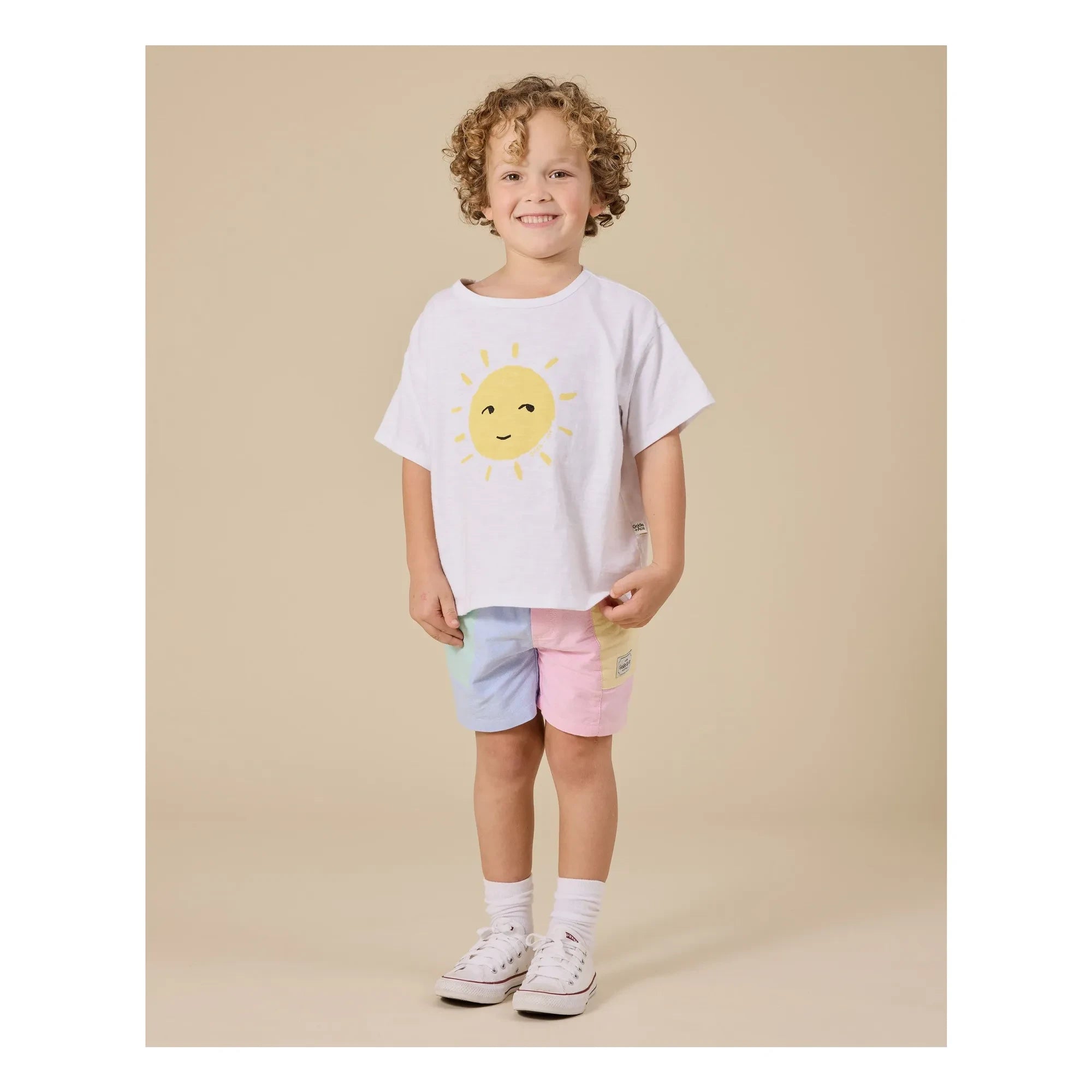 Goldie + Ace - Exclusive Goldie+Ace x Smallable - Camiseta Oversize Soleil | Blanco