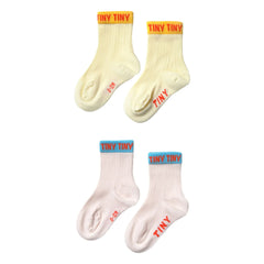 Tinycottons - Set de 2 Pares de Calcetines Pequeños | Amarillo