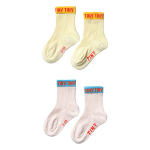 Tinycottons - Set de 2 Pares de Calcetines Pequeños | Amarillo