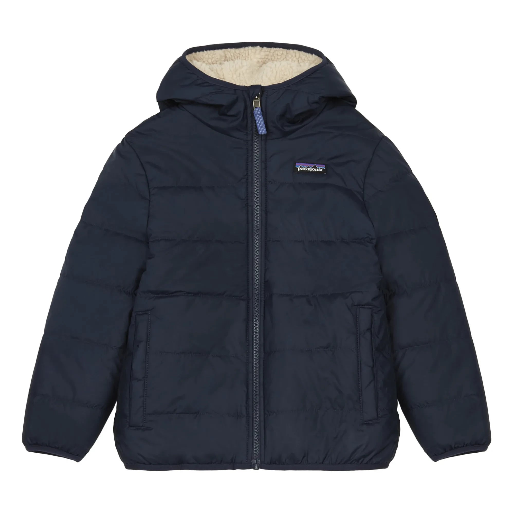 Patagonia - Chaqueta polar de poliéster reciclado de doble cara | Azul marino