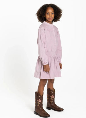 Hundred Pieces - Enoha Stars Vestido | Rosa empolvado