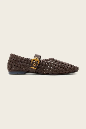AllSaints Sabine Woven Flat Bailarinas de piel