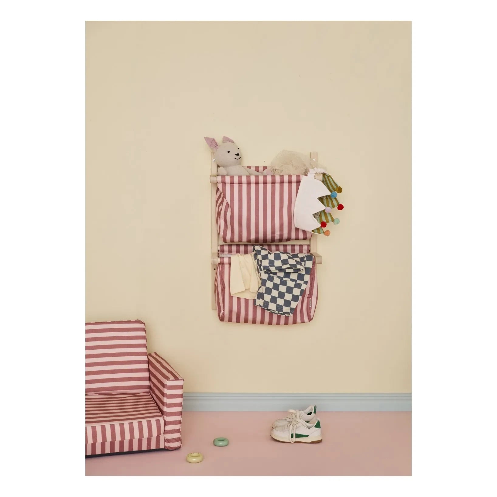 Kid's Concept - Duvara monte kumaş depolama | Pembe