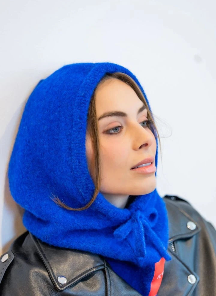 K'puche - Sudadera con capucha de alpaca Kim | Azul royal