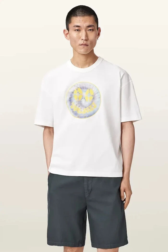 AllSaints Camiseta de Algodón para Hombre SPUN