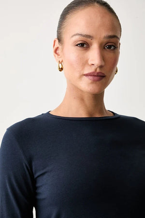Blusa de manga larga para mujer Weekend Max Mara, algodón y elastano WKDMULTIA