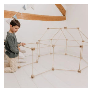 Canoa - Set de construcción de cabañas - Paquete Ardilla - 72 piezas
