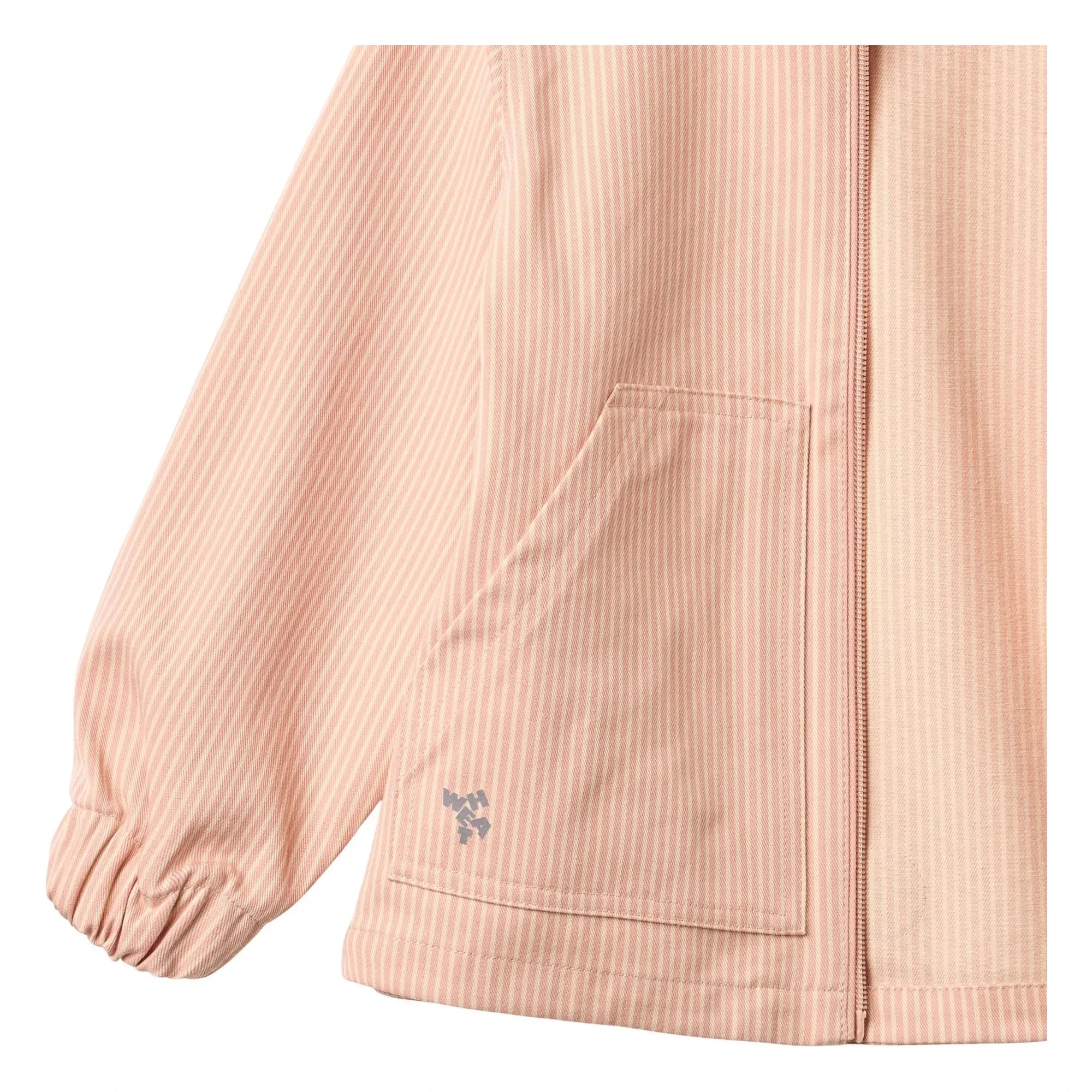 Trigo - Chaqueta de Algodón Orgánico a Rayas Bofo | Melocotón