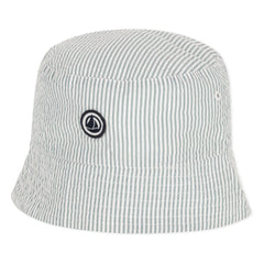 Petit Bateau - Sombrero bob a rayas de algodón orgánico | Verde
