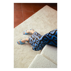 Paloma Collection - Thelma Dolgun Ay Elbisesi | Azure mavi