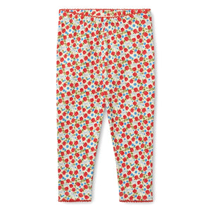 Flöss - Mallas de fresas con diseño floral | Rojo
