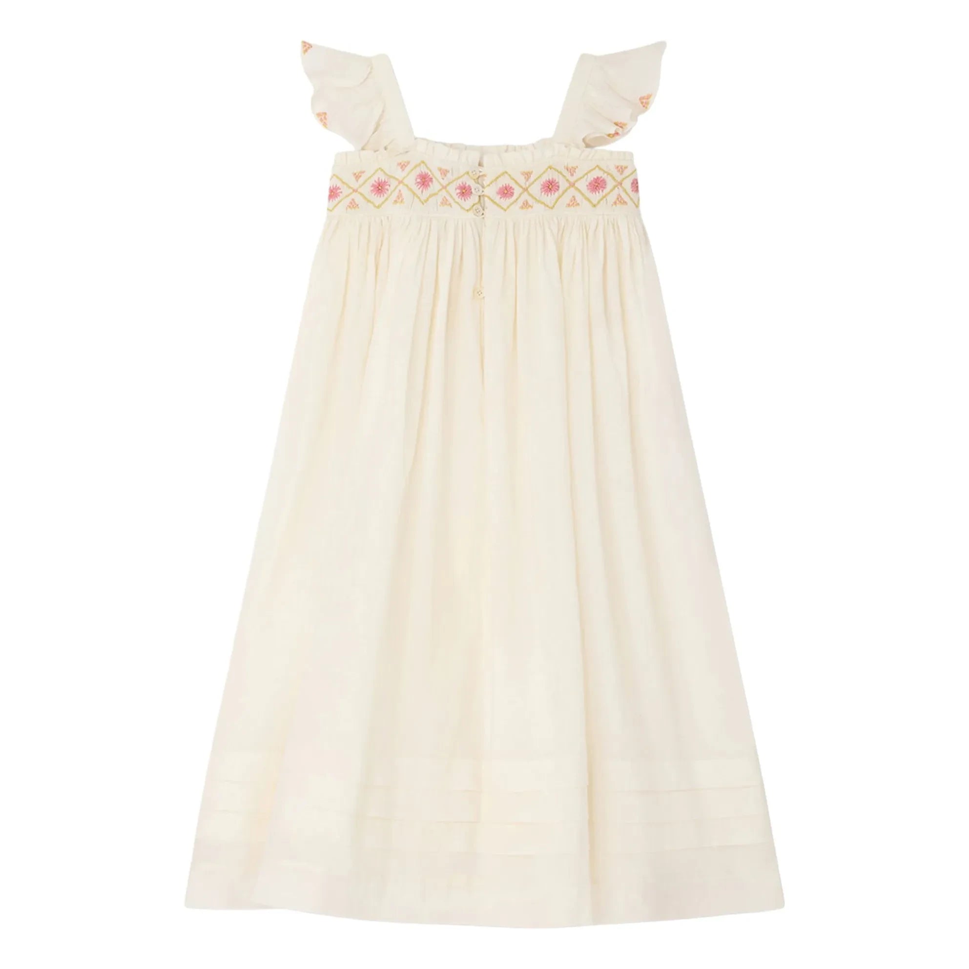 Bonpoint - Vestido de algodón orgánico Laora | Crudo