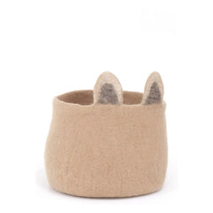 Cesta de fieltro Foxy Muskhane | Beige