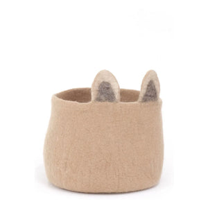Cesta de fieltro Foxy Muskhane | Beige