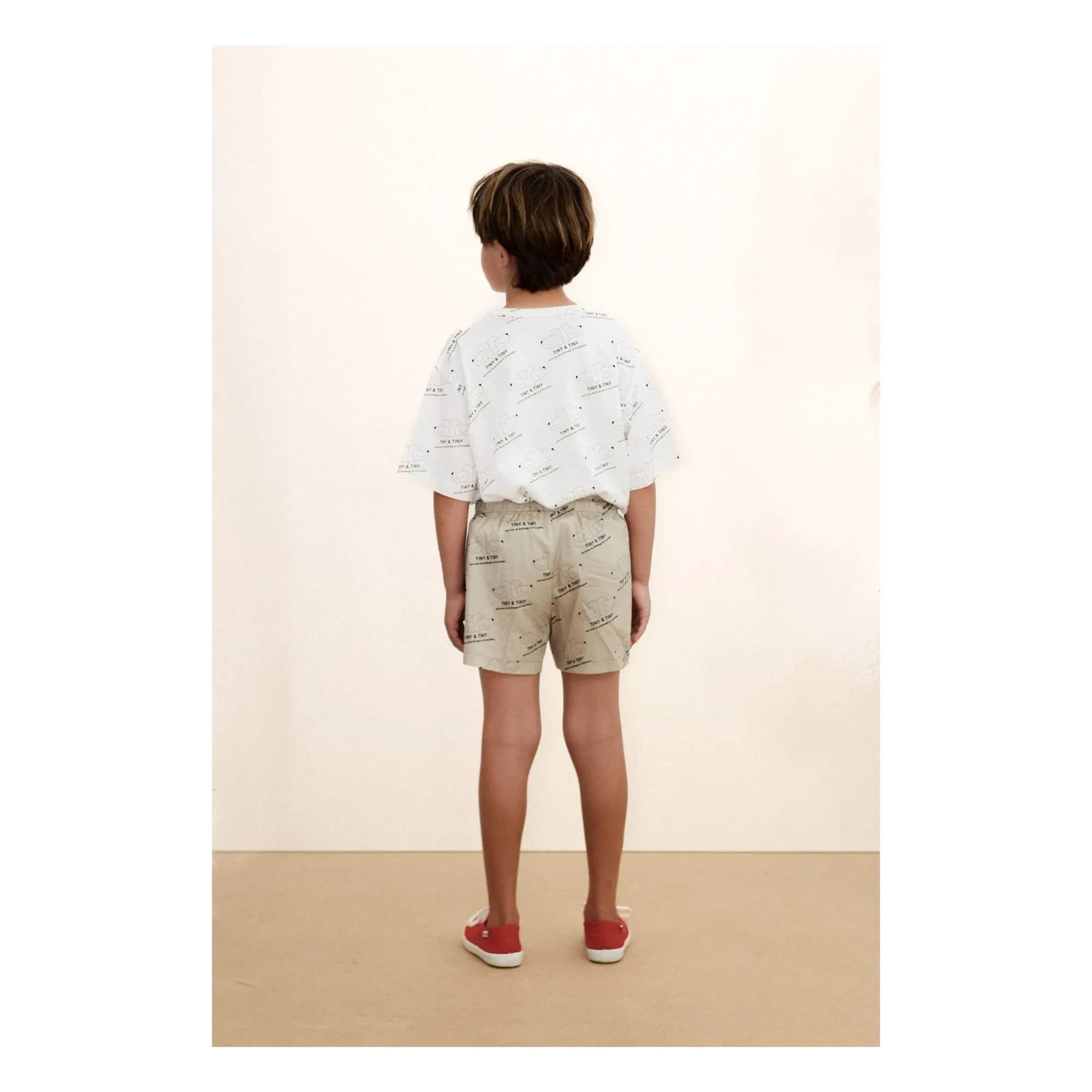 Tinycottons - Pantalones cortos Tiny & Tiny Twill | Beige