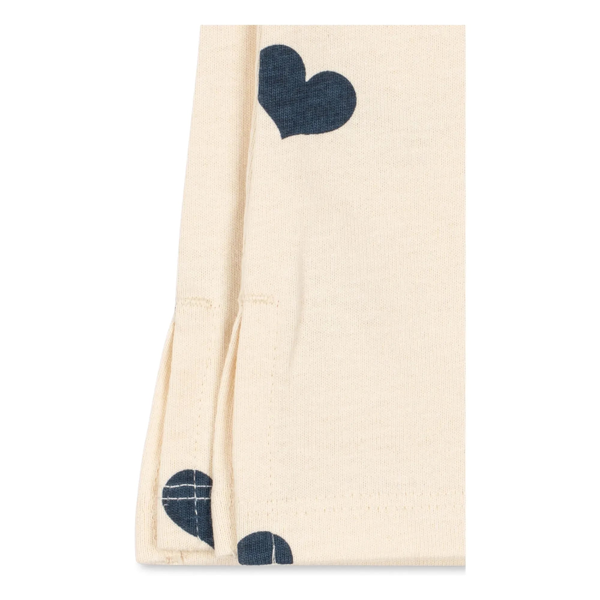 Konges Sløjd - Pantalón Drey de Algodón Orgánico con Corazones | Rosa