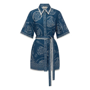 Alémais - Lucky Lin Gömlek Elbise | Mavi