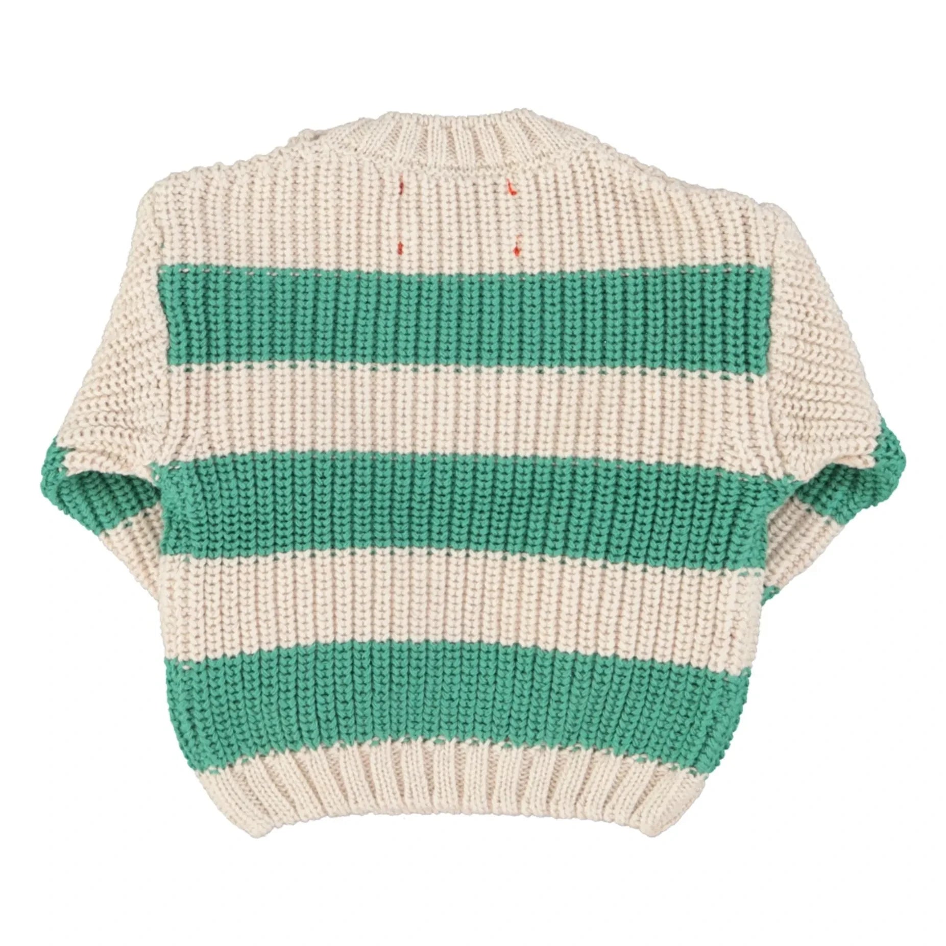 Piupiuchick - Jersey de algodón orgánico a rayas | Verde