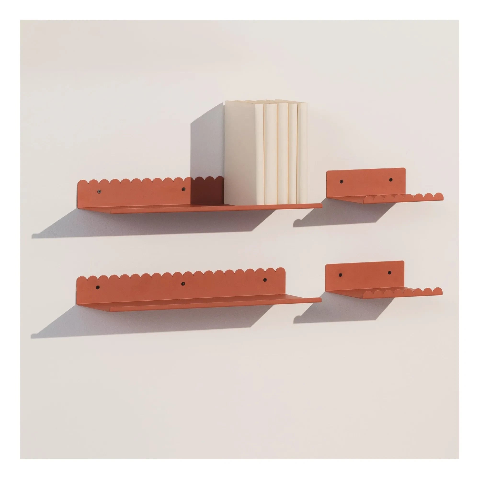 Nobodinoz - Estante de pared Vibes 20x16 cm | Terracota
