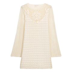 Louise Misha - Vestido de algodón Eleonora | Crema