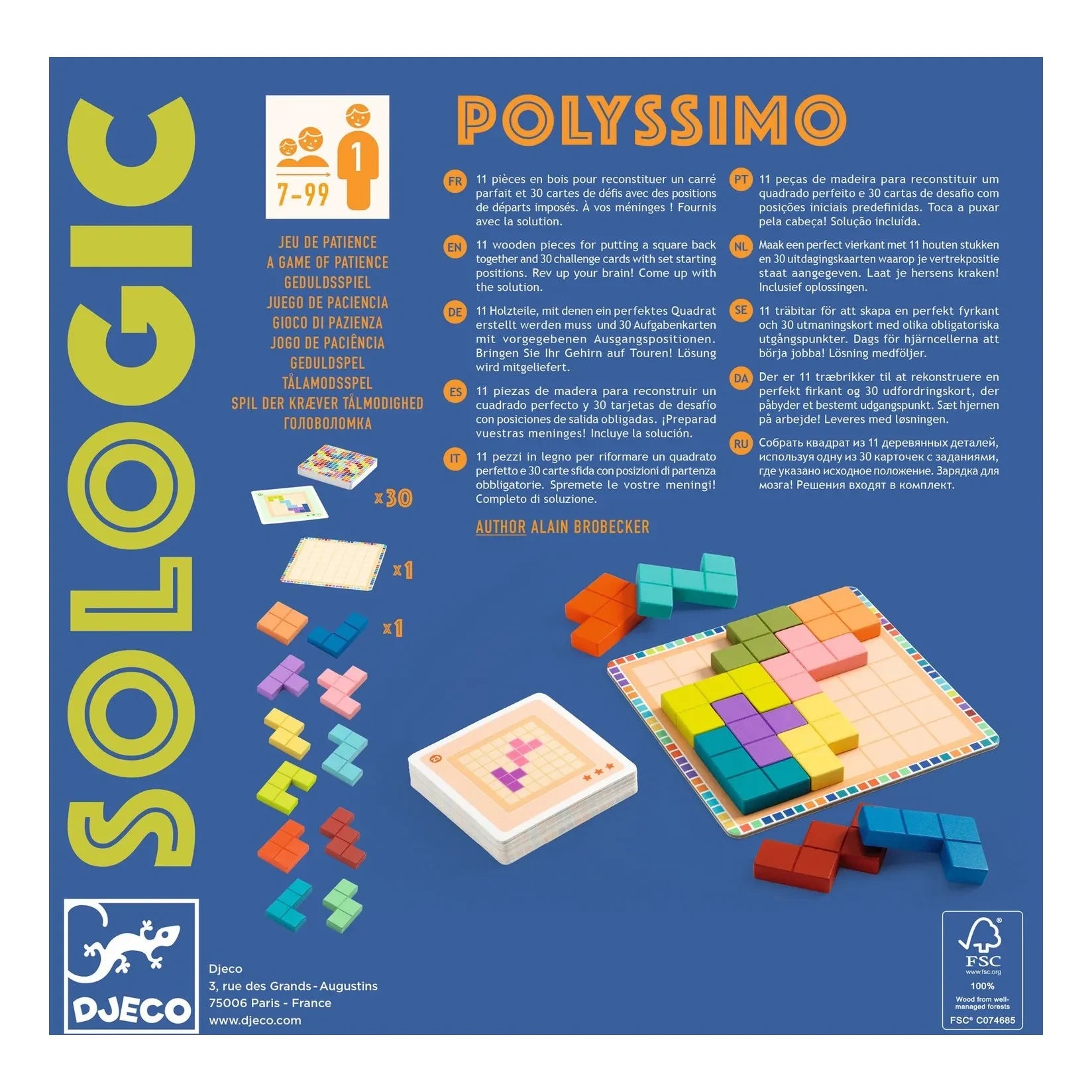 Djeco - Sologic - Polyssimo Yapboz Seti