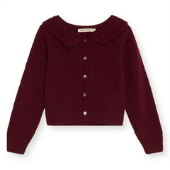 the new society - Luma Pointelle Cardigan | Burdeos