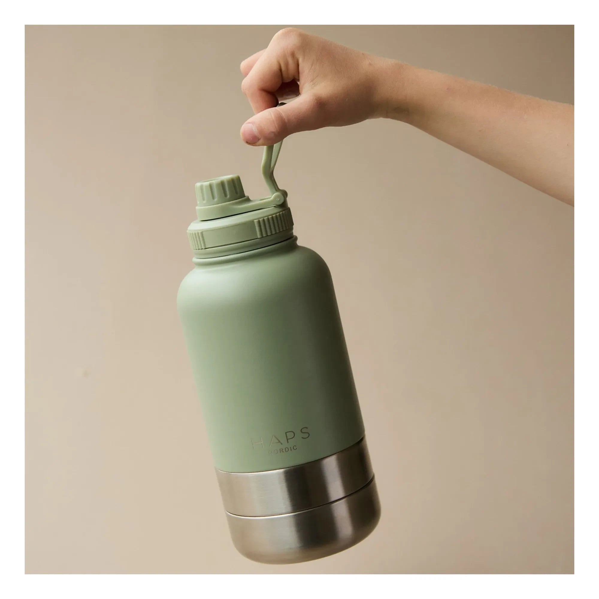 Haps Nordic - Haps Go botella de agua para perros - 900 ml | Verde Menta