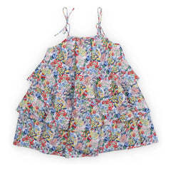 the new society - Vestido Verbena Fleurie | Azul
