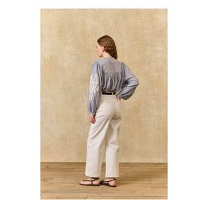 Louise Misha - Pantalones Solange de Algodón | Blanco