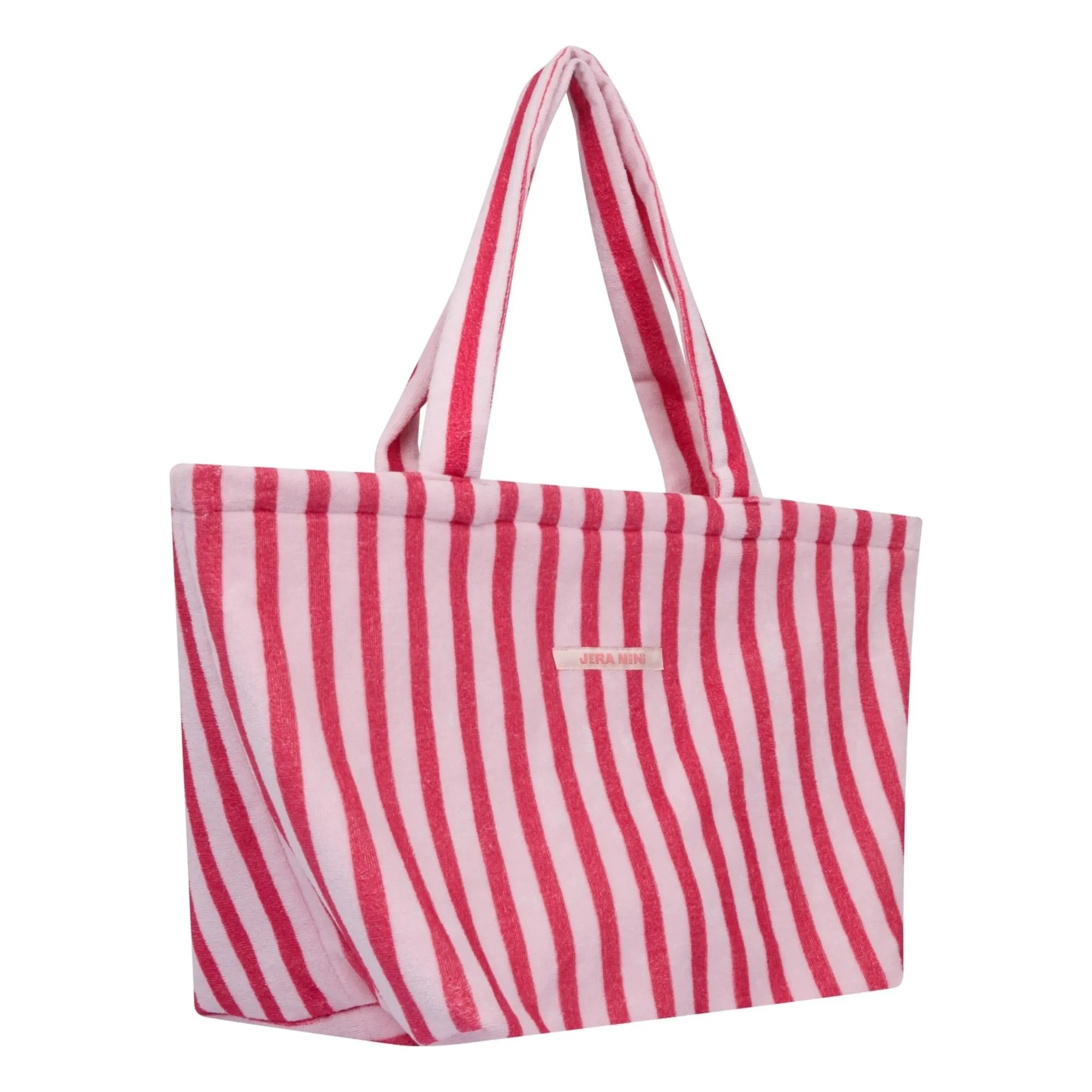 Jera Mini - Bolso de playa a rayas | Rosa