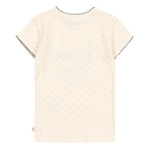Konges Sløjd - Camiseta Minnie Cherry de algodón orgánico | Crudo