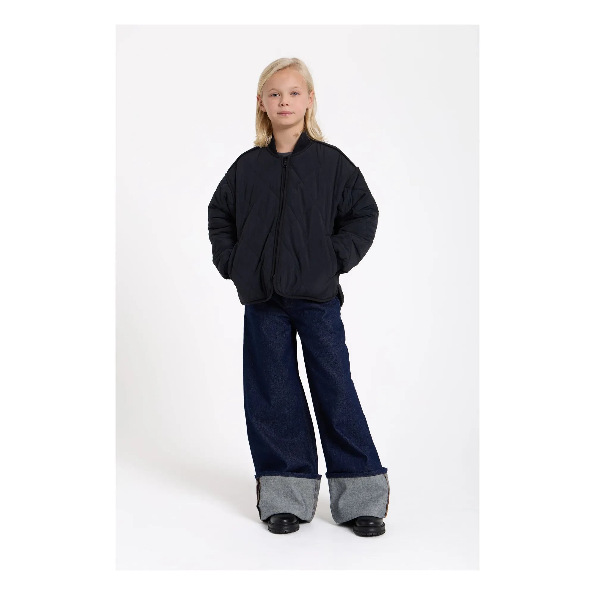 Finger in the nose - Bomber acolchado Braidy | Negro