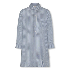 AO76 - Vestido camisero de rayas Hedy | Azul