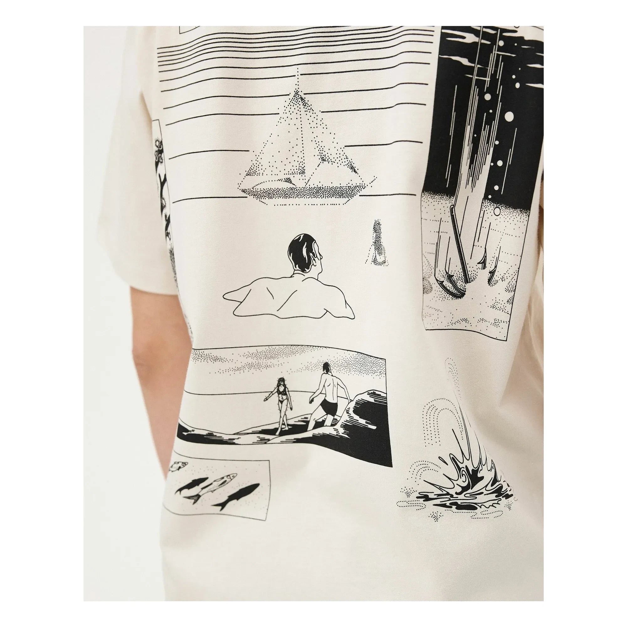 Noyoco - Camiseta Merceron de algodón orgánico | Crudo