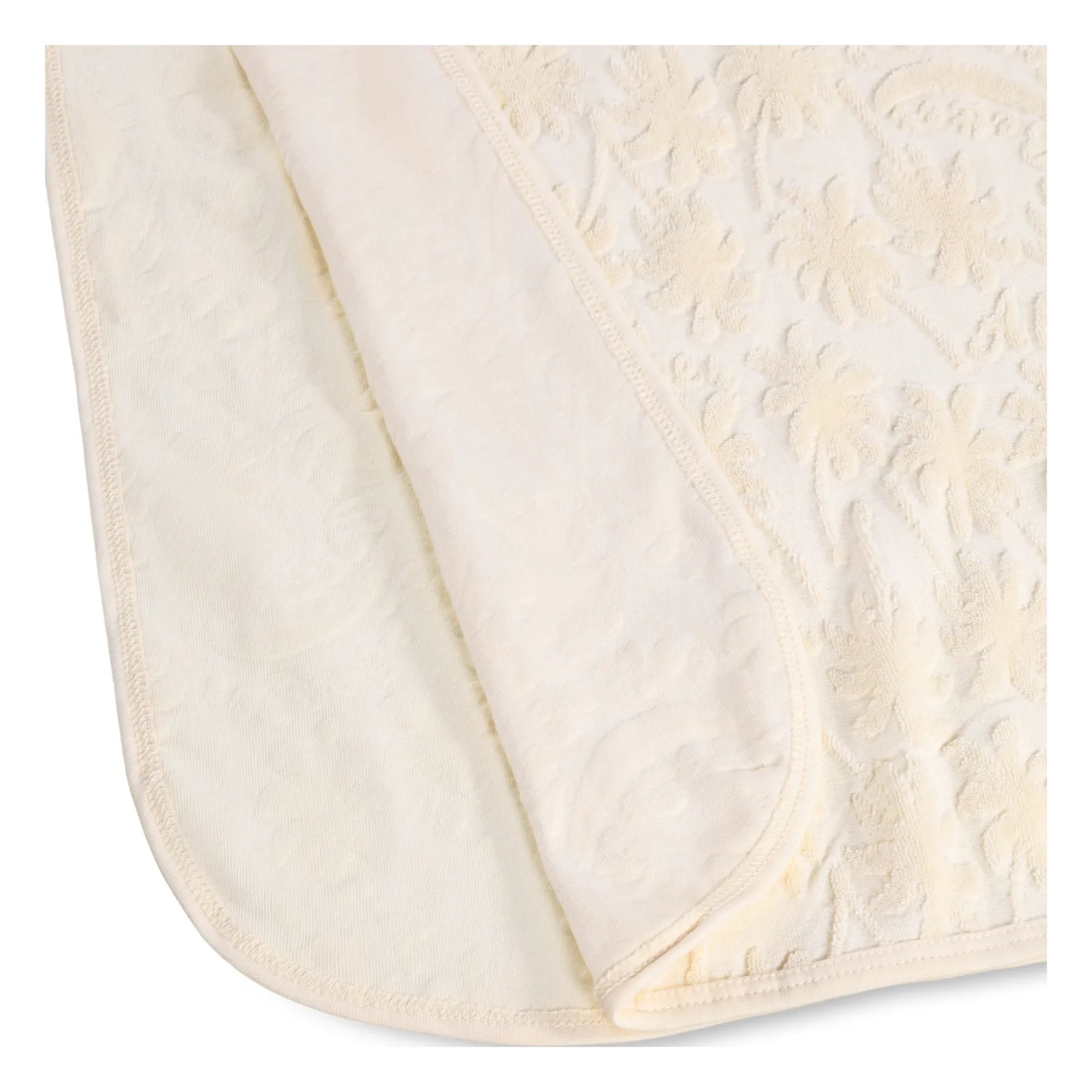 Molo - Poncho de baño con textura de palmeras | Crudo