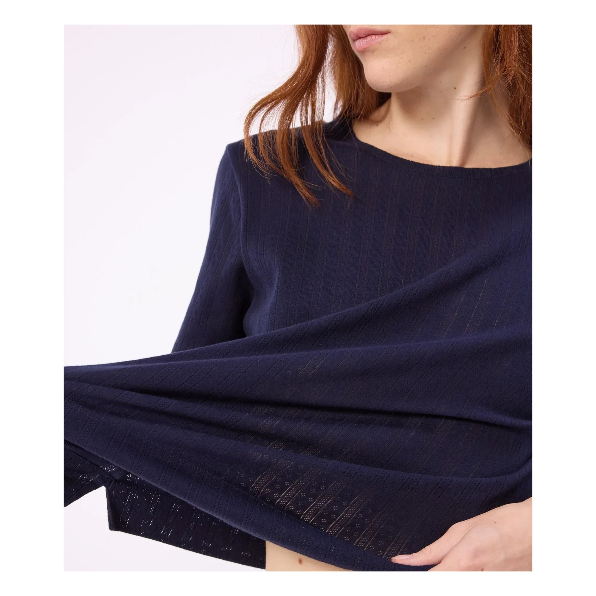 Petit Bateau - Pijama líquido azul marino