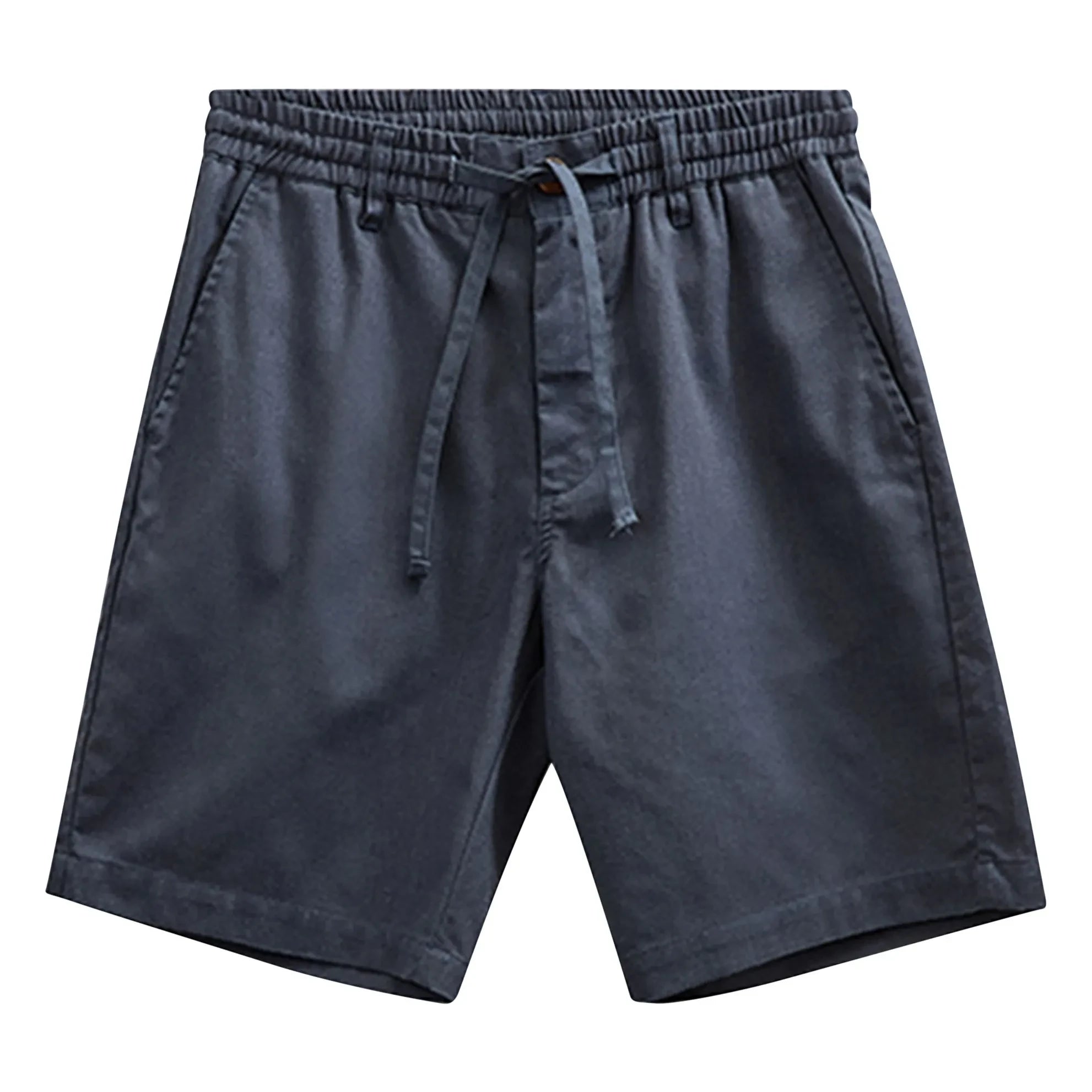 Anerkjendt - Shorts de lino Akjames | Azul oscuro