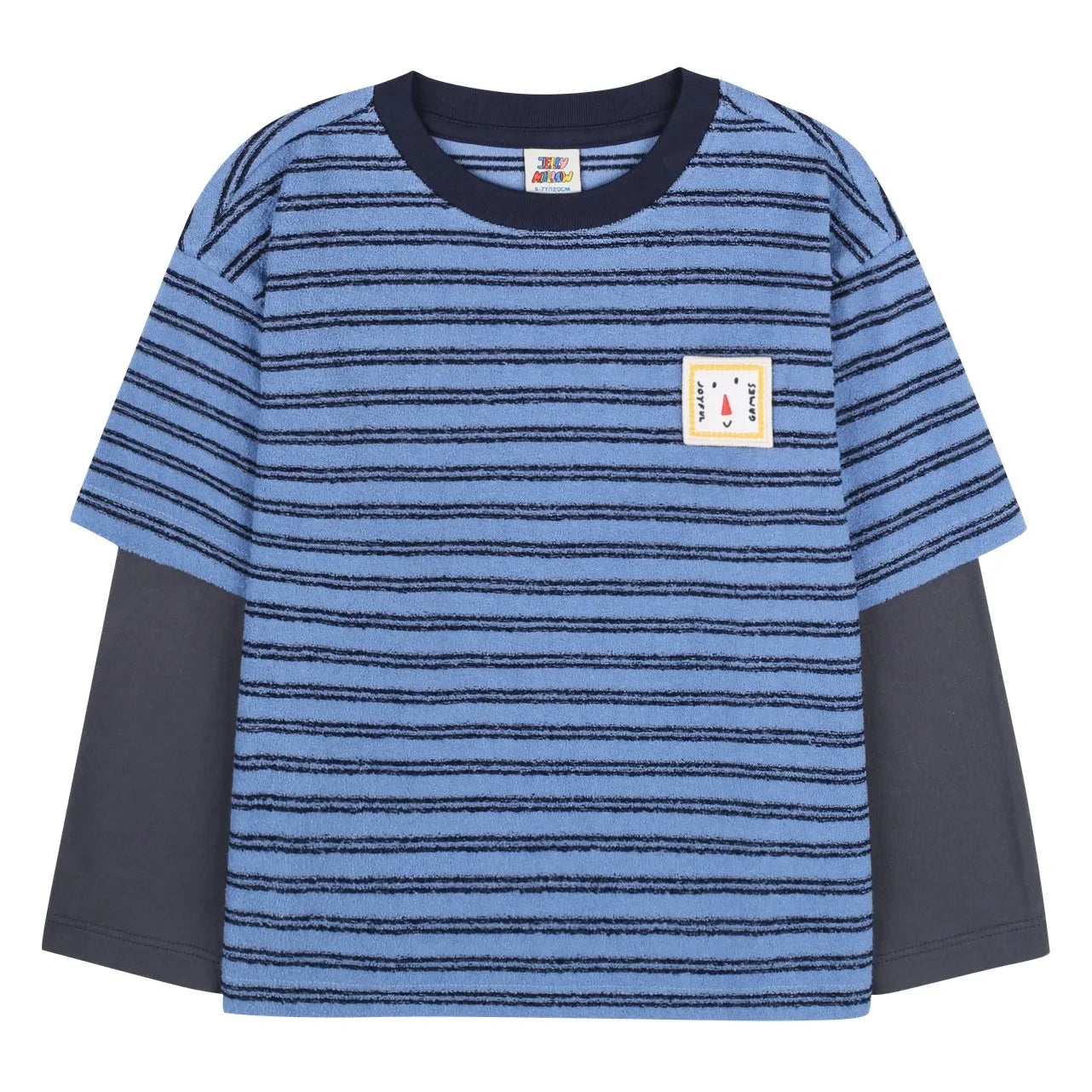 Jelly Mallow - Camiseta de rayas en capas | Azul
