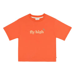 Jenest - Camiseta de algodón orgánico Mase Fly High | Naranja