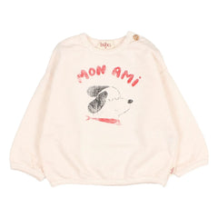 Búho - Sudadera Mon Ami de forro polar de algodón orgánico | Rosa Lichi