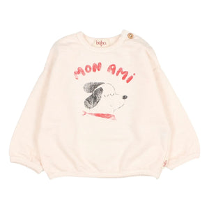 Búho - Sudadera Mon Ami de forro polar de algodón orgánico | Rosa Lichi