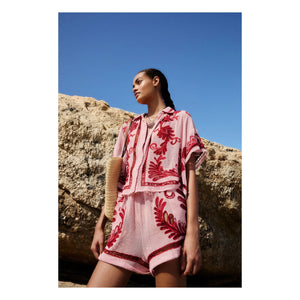 Farm Rio - Shorts arabescos | Rosa